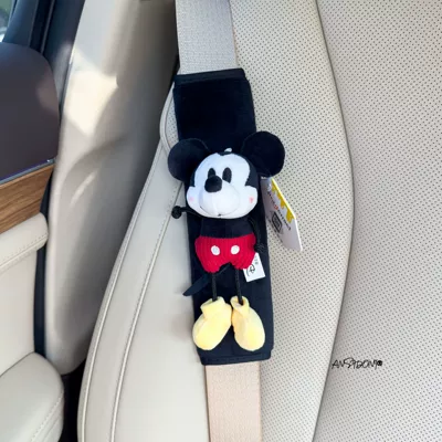 All Seasons, High-End and Soft, Sürətlər qutusu və əl tormozu başlıqları - black-velvet-shoulder-pad-officially-licensed-mickey-mouse-smart-alec-single