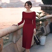 �߶˷�ʽ���ξƼtɫ�B��ȹ���＾2025�¿�Ů�b���|�����Y���ȴ�ȹ