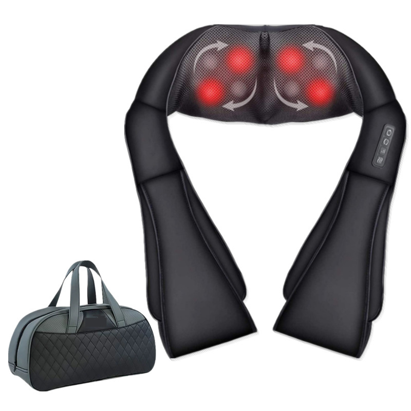 Masaje de compresión caliente transfronteriza, masajeador de hombro y cuello caliente doméstico, masajeador de espalda lumbar eléctrico, masajeador de columna cervical image 13