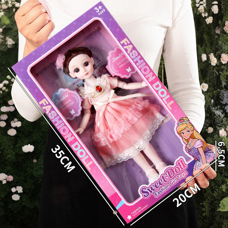 (Maleta de 35 cm/Versión en inglés) Muñeca con vestido rojo