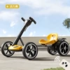 Yellow/No Installation [Standard Model] 6V4 Small Battery + Remote Control + Foam Silent Wheel + Seat Adjustment