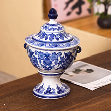 复古陶瓷花瓶客厅插花装饰品家居饰品奖杯陶瓷花瓶水培奖杯花瓶