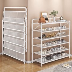 折り畳み靴棚多層家庭用は簡単な鉄芸靴を設置しないで、部屋の入り口で引っ張ると靴箱を使う