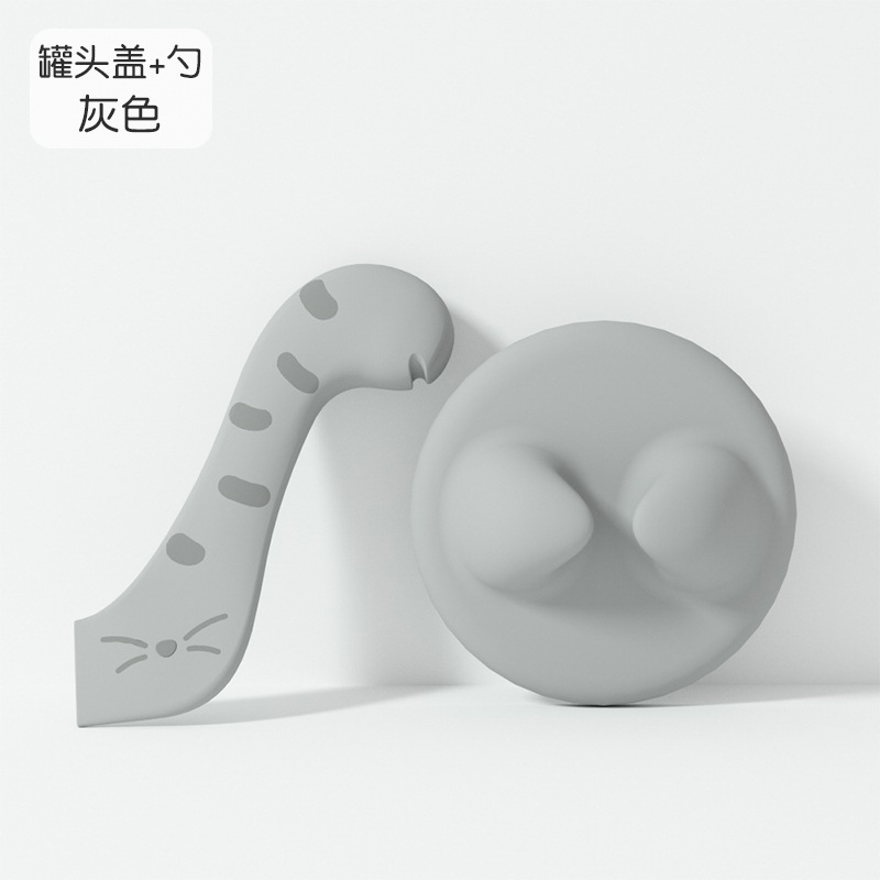 Nuevo tipo de cucharas enlatadas para mascotas abrelatas multifuncionales cucharas de grano húmedo cucharas de grano seco cubiertos para gatos alimentación y agitación pala para gatos