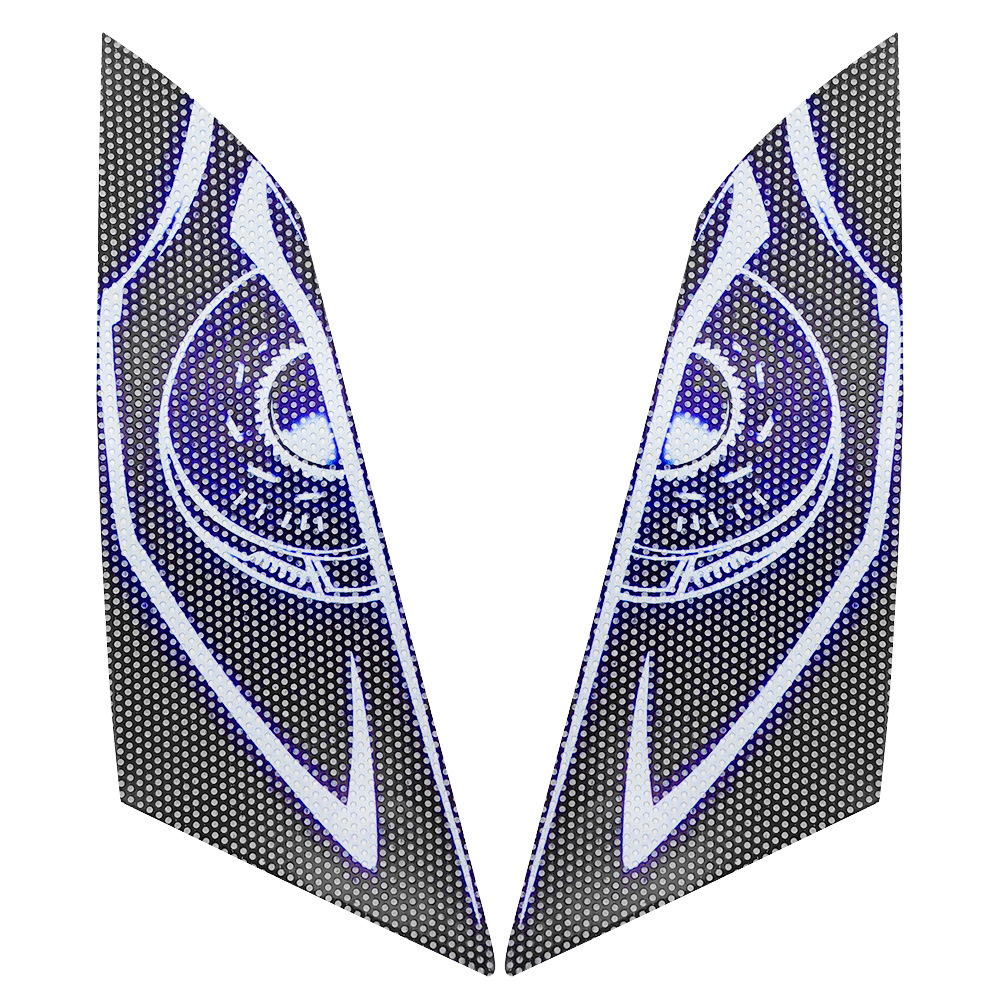 Aplicable a Honda CBR600RR 03 - 06 años de modificación de lámpara de automóvil película de protección de lámpara de faro adhesivo decorativo creativo