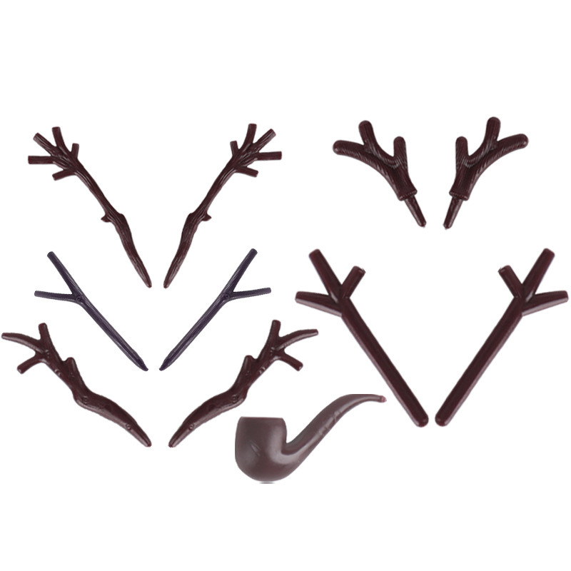 Plastic Miniature Snowman Hand Branch Antlers Craft Christmas Accessories Branch Christmas Craft DIY Accessories Pendant
