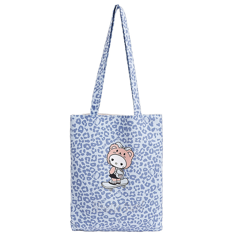 Bolsa de moda de balde, bolso de lona universal, mujer, otoño y invierno 2025, nuevo modelo de bolso de hombro con patrón de leopardo, bolso de brazo de viaje