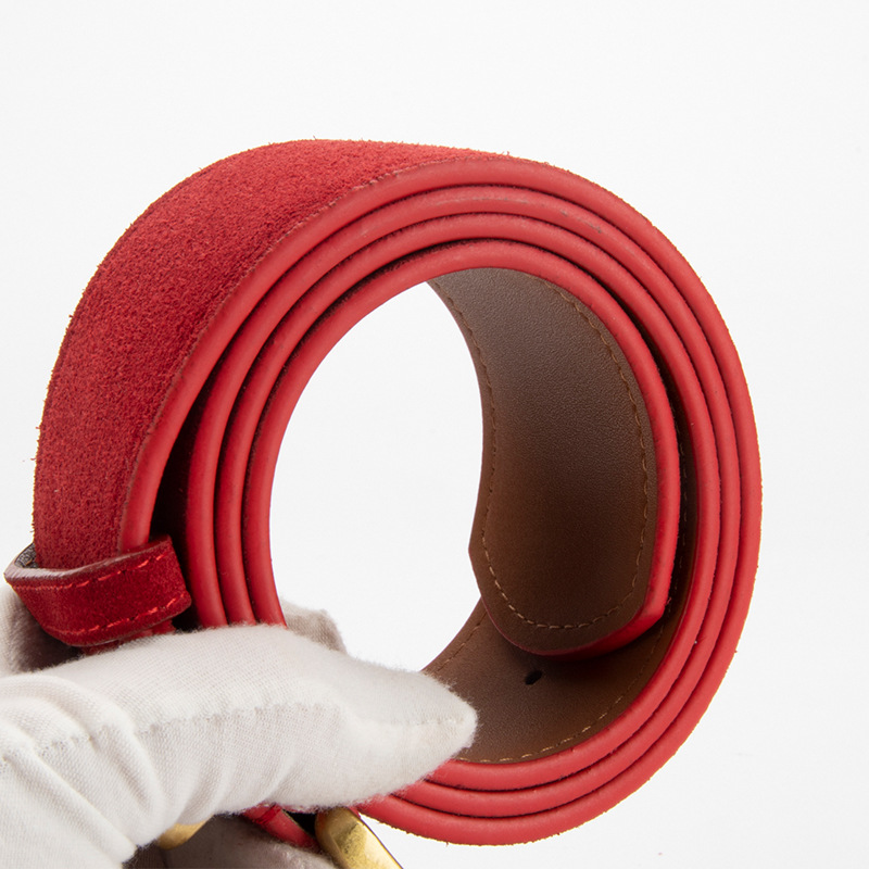 Women's Genuine Leather Suede Waist Belt - Fashion Wide Belt For Dresses, Coats, And Sweaters - Wholesale Cross-Border - Thumbnail 3