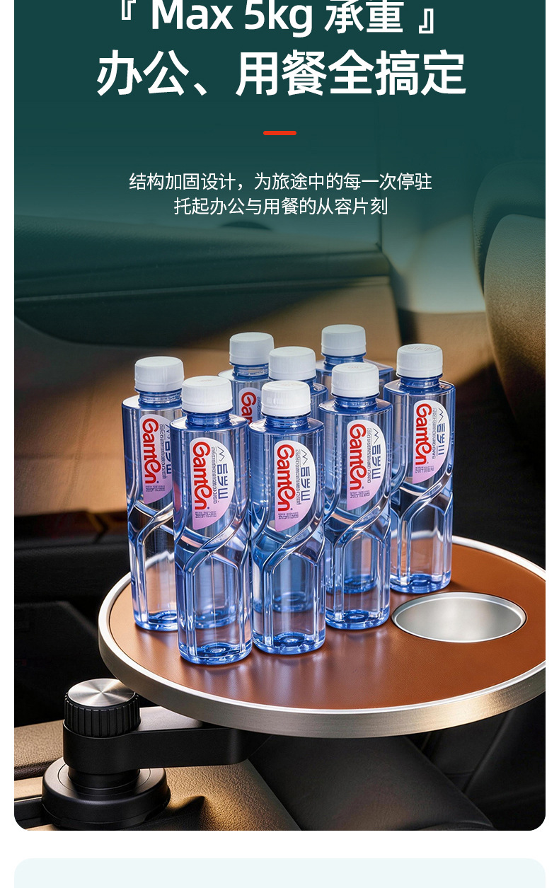 Car-Mounted Floating Small Table, Car Interior Front Seat Small Table Board, Car Dining Table, Driver's Seat Gadget, Passenger Seat Tray