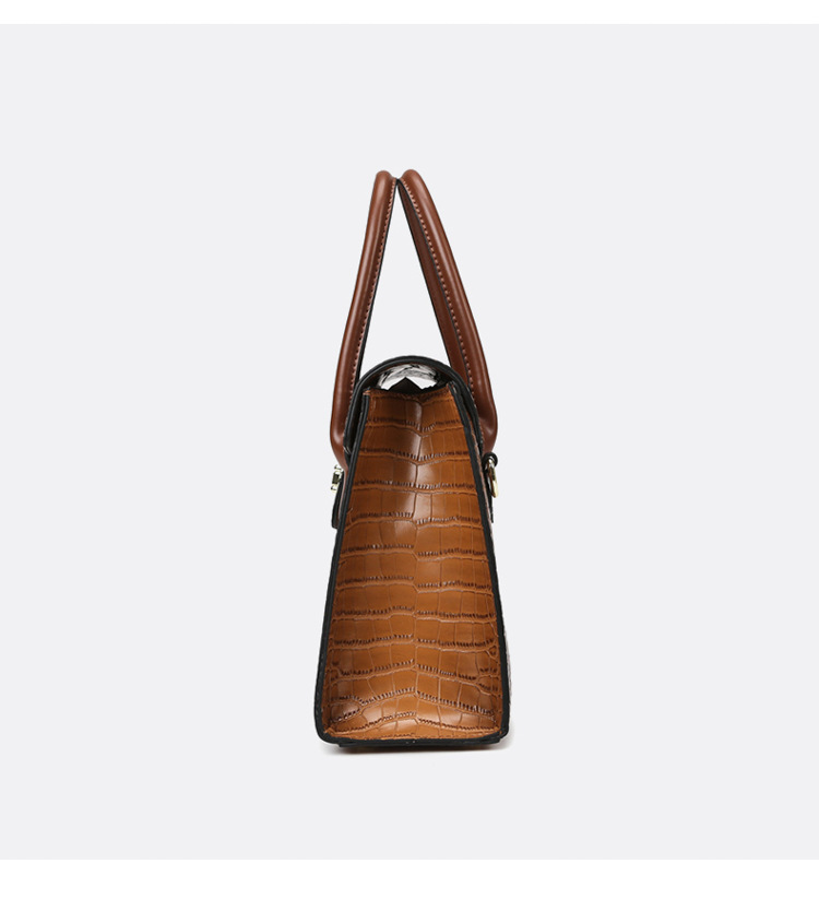 1325g Weight Polyester Lining Material Sewing Thread Fashion Element Zipper Closure Type Double Handle , Sling Strap Strap Type Crossbody Bag Bags Type Casual, Business, Daily Occasion Pu Leather Material Crocodile Pattern All Seasons Season Women's Gender Elegant Style Square Shape Women's Pu Leather Crocodile Elegant Sewing Thread Square Zipper Crossbody Bag 7