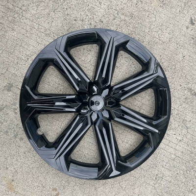 Suitable for Tesla Model Y Hub cover - 21-24-model-old-y19-inch-misty-glossy-black-black-label-set
