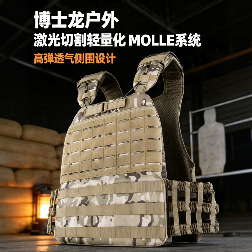 Outdoor sports vest, tactical vest, sports running portable weight-bearing vest, fitness tactical auxiliary equipment