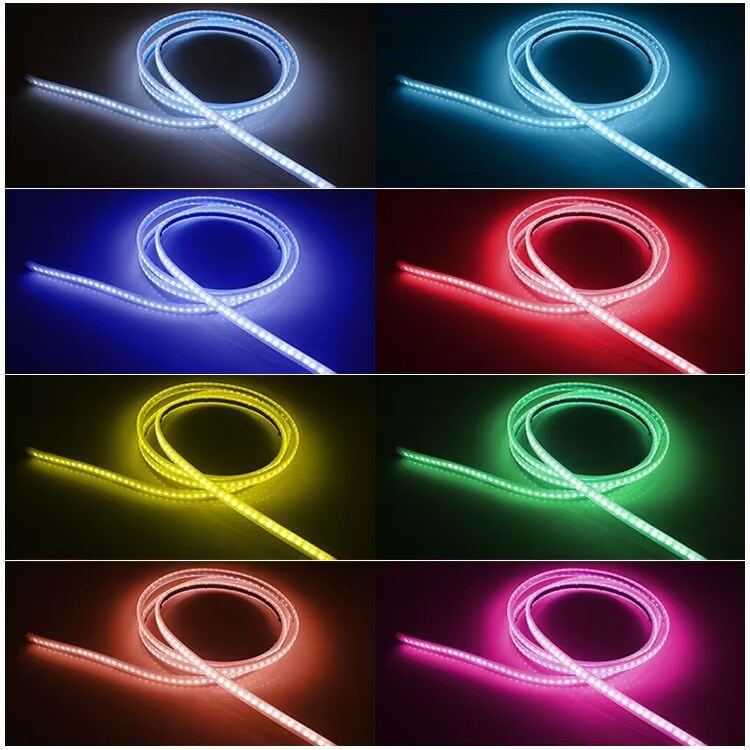 Start scanning through type daytime running light bar machine head cover led car super bright light guide bar streamer machine cover atmosphere light