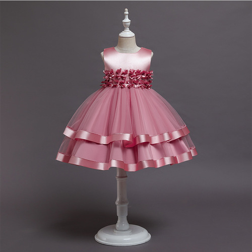 Children's dress, party dress for girls, princess dress, piano dance host performance costume, ball gown