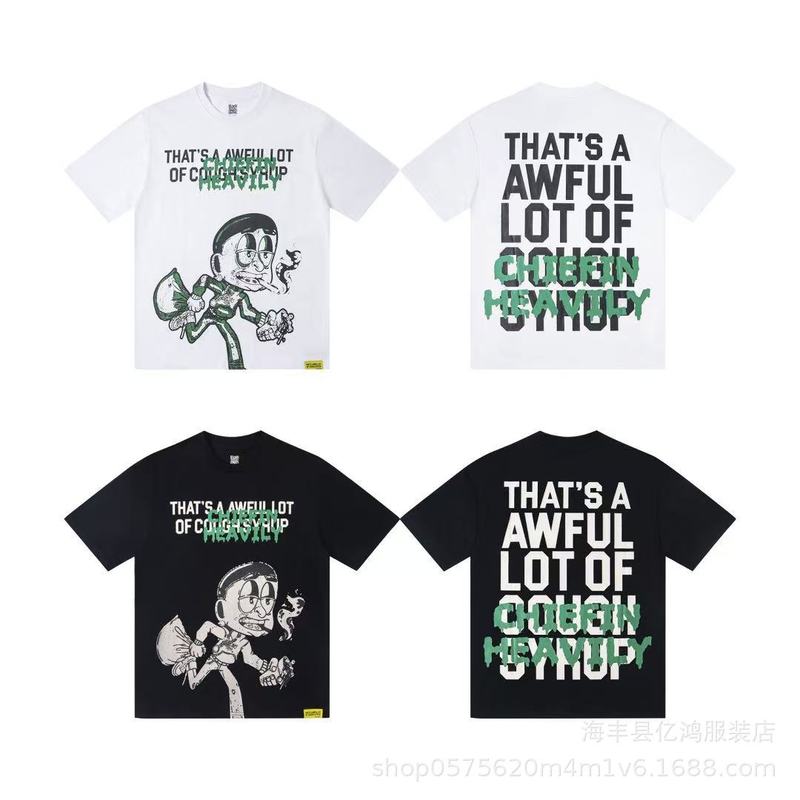 国境を越えた貿易のトレンドブランド THAT'S A AWFUL LOT OF COUGH SYRUP ゆったり男女兼用半袖Tシャツ|undefined
