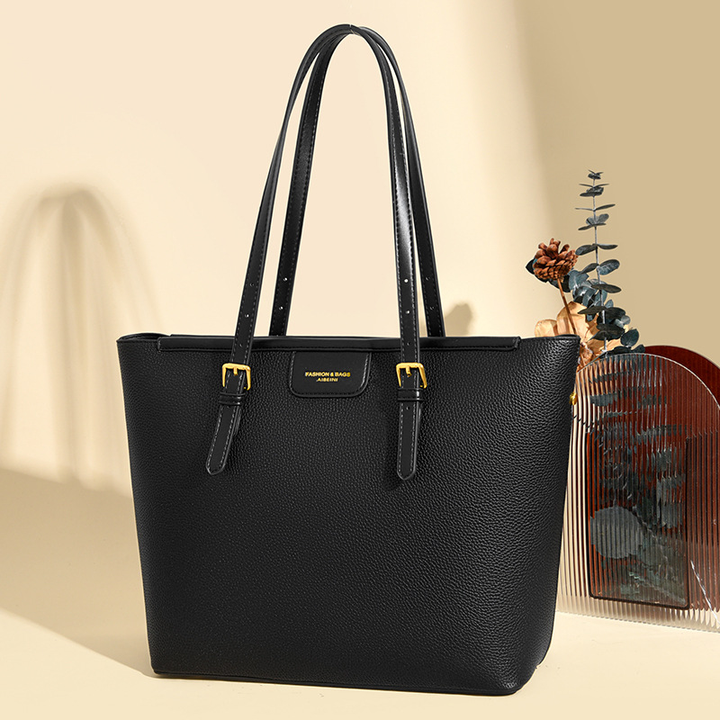 Bolso Tote de Hombro de Gran Capacidad de Cuero PU para Mujer