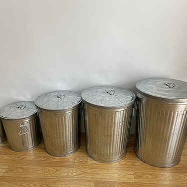 Covered Anti-Galvanized Outdoor Marine Fire-Proof Bucket Kitchen Flame-Retardant Bucket Burning Paper Trash Can Sanitation Bucket Round Storage Bucket