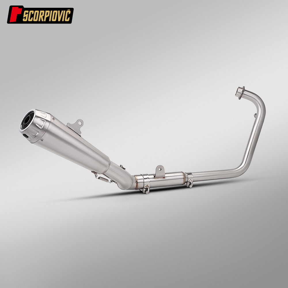 Suitable for Qianjiang Sai 250 modification, stainless steel split front section Arrow Yoshimura AR tail section silencer exhaust pipe