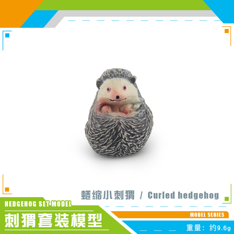 Transfronteriza Amazonas simulación bosque animal erizo modelo robando melón tejón Espina bola erizo ratón estático de escritorio animal de juguete