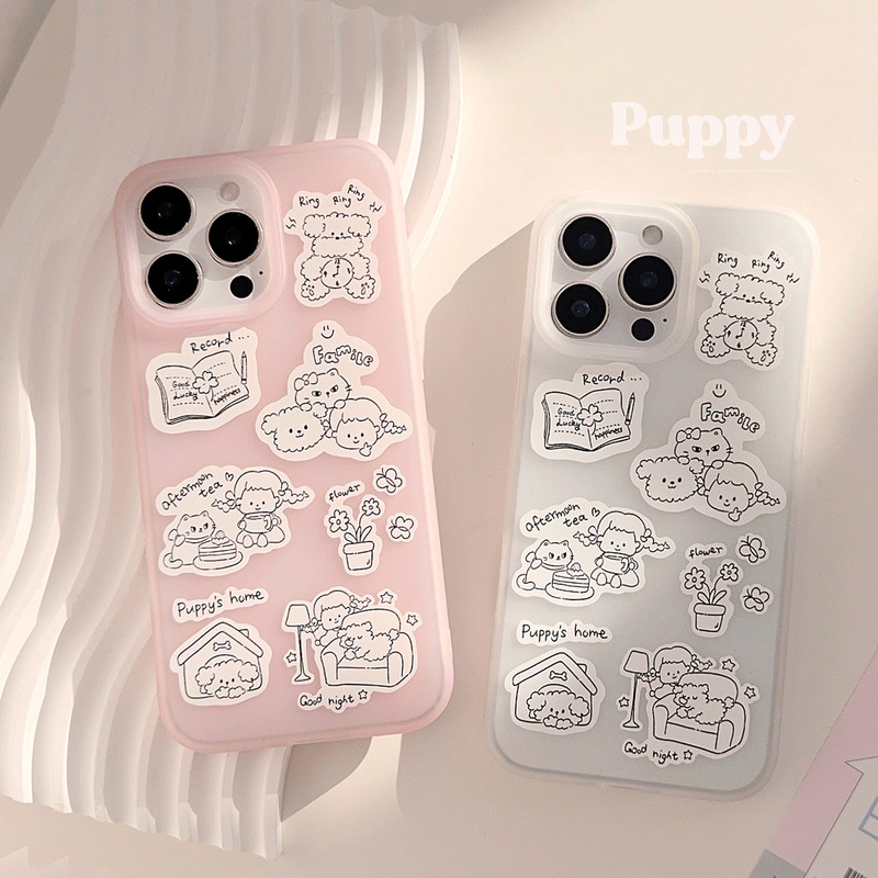 [under the Tower] Cute Little Girl’S Daily Use Iphone16Promax Apple 17 Mobile Phone Case 13 Silicone 11