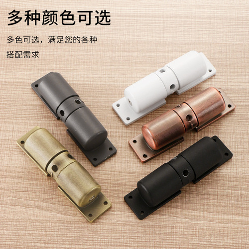 Pulley door closer aluminum alloy adjustable automatic door closer double spring silent buffer household closer