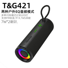 新品のtg421雰囲気ランプbluetoothスピーカーは無線サブウーファ音響の大出力ミニ携帯スピーカーを携帯しています。