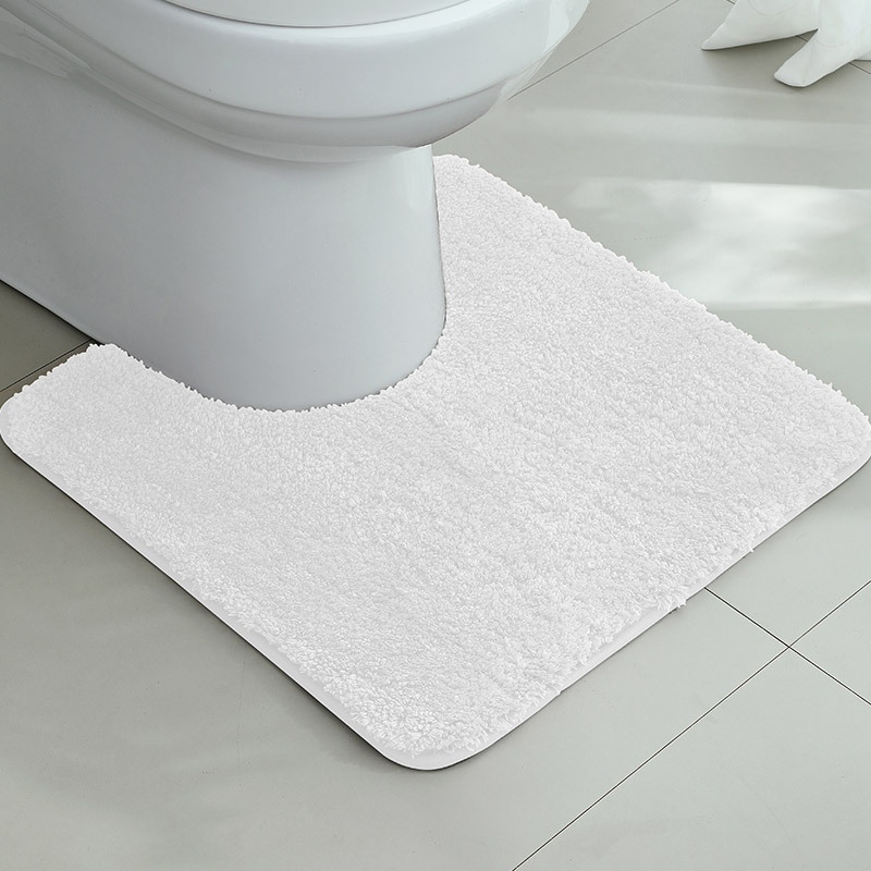 Alfombrilla antideslizante en la puerta del baño flocado Alfombra absorbente gruesa Alfombra de entrada del inodoro Alfombrilla de la puerta Alfombra de la cama del dormitorio