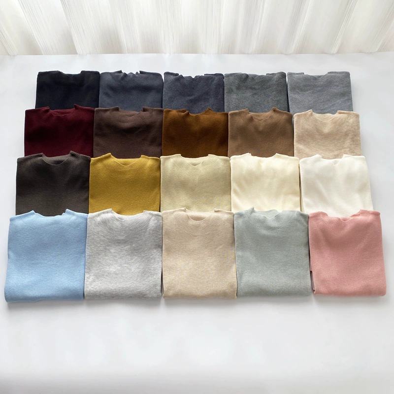 24 осенних новых 20 цветов маленький средний воротник с длинным рукавом рубашка с нижним дном