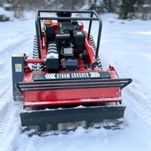 柴油动力履带式推雪机 远程遥控四冲程开荒除雪出口多国割草机