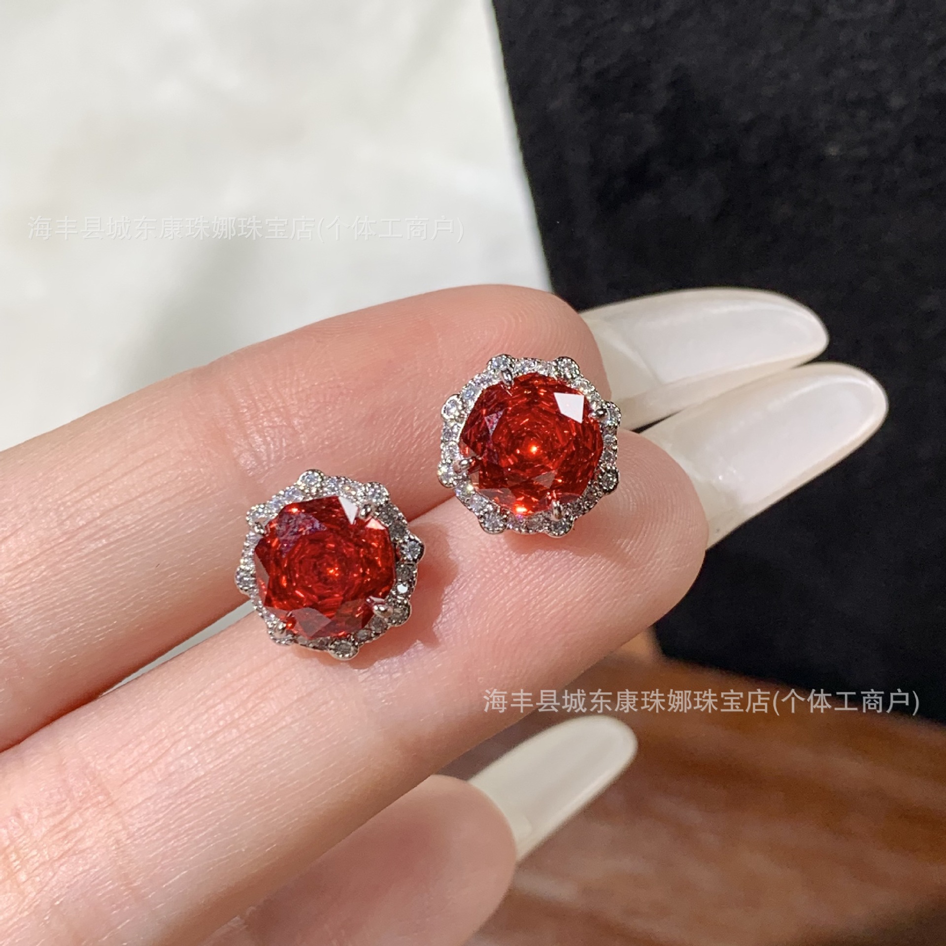 Ventas transfronterizas calientes ultra-brillante collar de corte de 1000 tonos colorido Bao tres piezas de moda nuevas joyas de alta calidad image 18