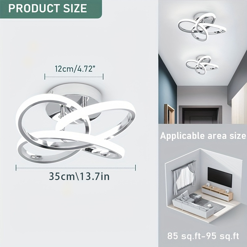 Transfronterizo Amazonas sala de estar lámpara de techo dormitorio lámpara de pasillo LED luz de atmósfera moderna simple lámpara Zhongshan al por mayor image 13