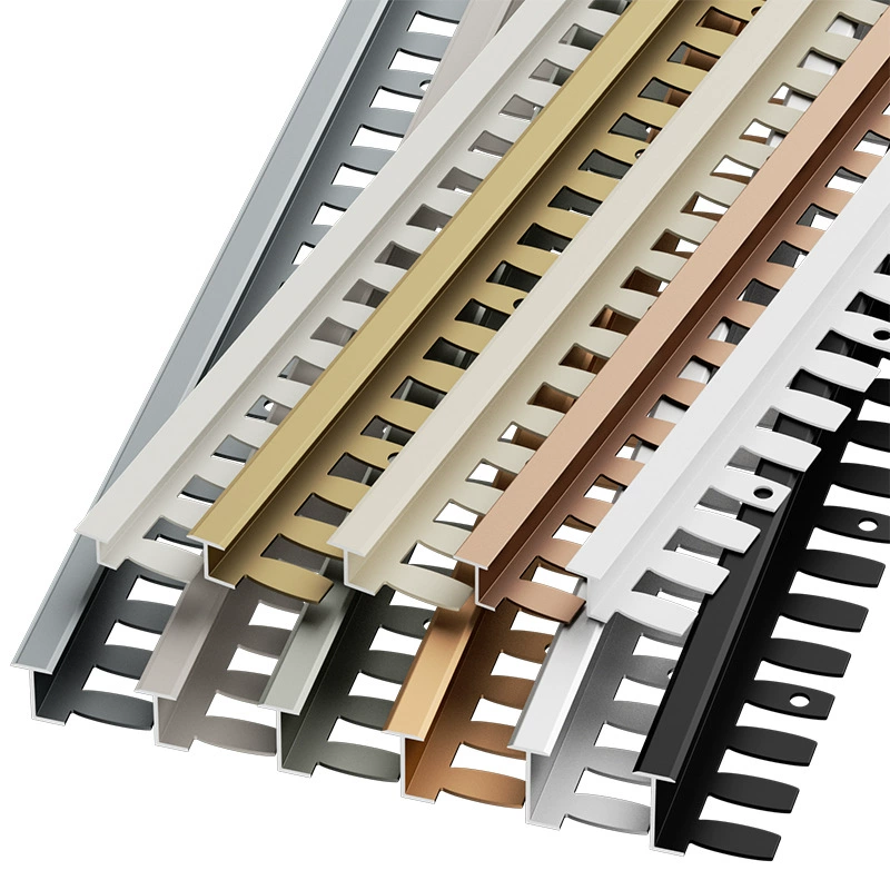 Aluminum alloy I-shaped edge strips wooden floor edge strips threshold strips edge strips T-shaped tile dry hanging buckle strips