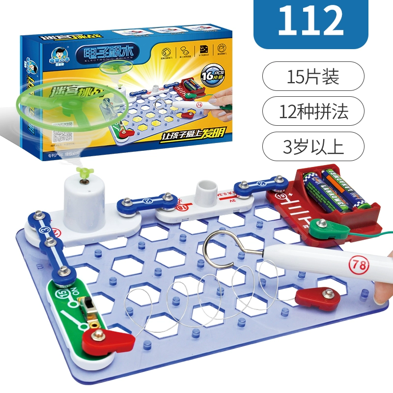 Electronic constructor for experiments, toy for boys, physics, circuit, Birthday gift, 10 years
