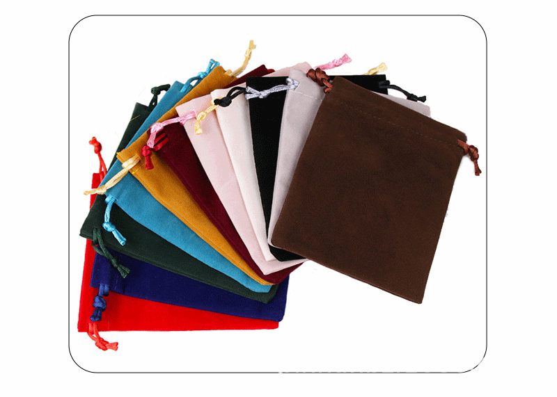 Einfacher Stil Einfarbig Tuch Schmuck Verpackungstaschen display picture 2