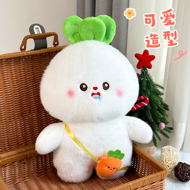 Bonitos juguetes de peluche de rábanos grandes muñecas agarradoras muñecas de zanahoria bolsas muñecas 40cm muñecas ferrules al por mayor