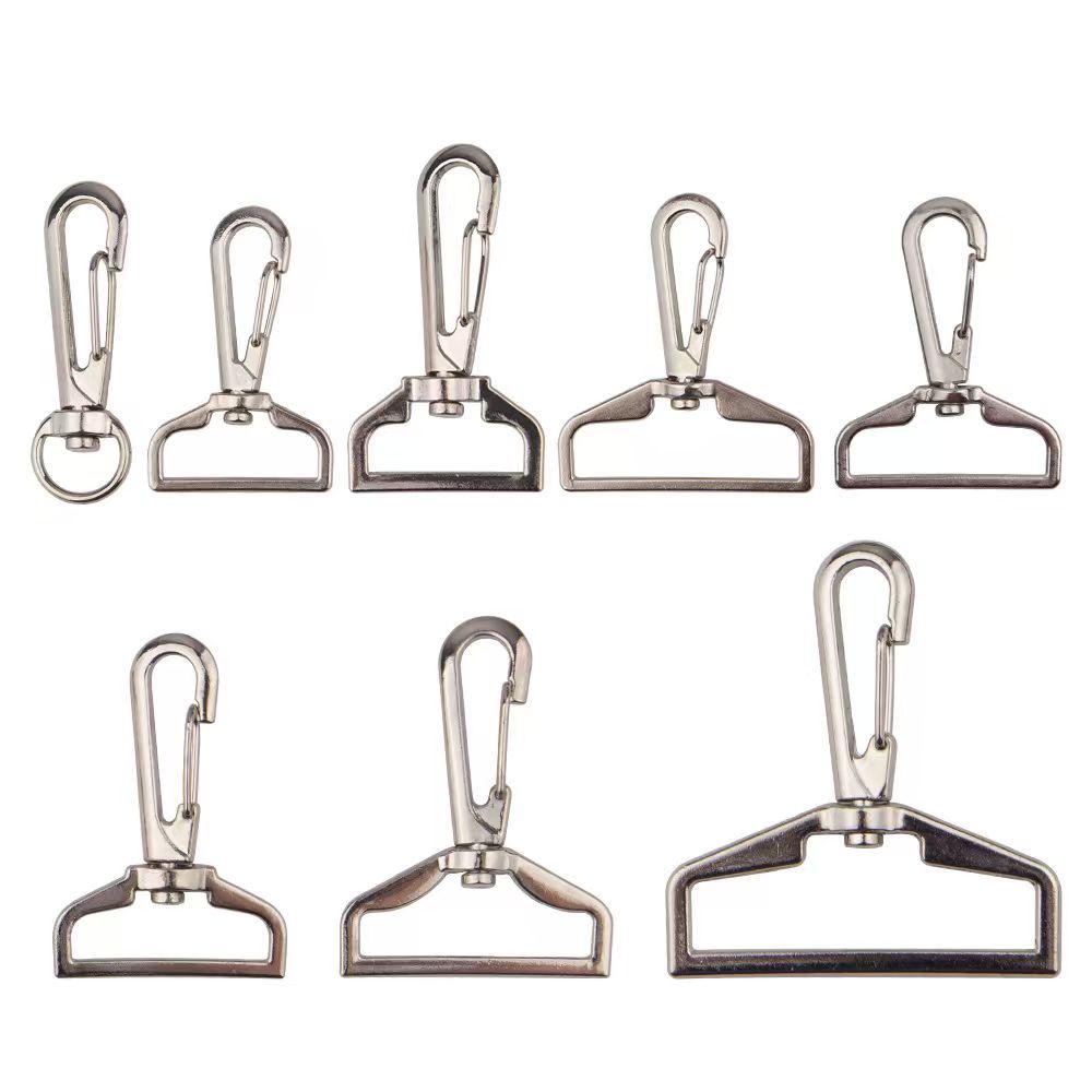 Fuente de fábrica de metal giratorio bolsa accesorios de hardware multi-especificaciones soporte de muestra gratuita