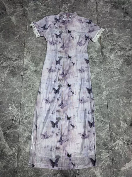 Purple cheongsam