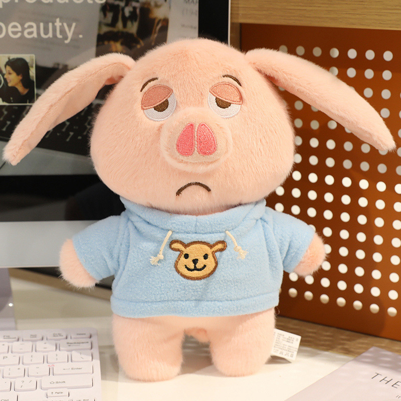 Transformado en una muñeca de montura de cerdo volador, linda muñeca, orejas plegables, regalo de vacaciones complicado de alto valor