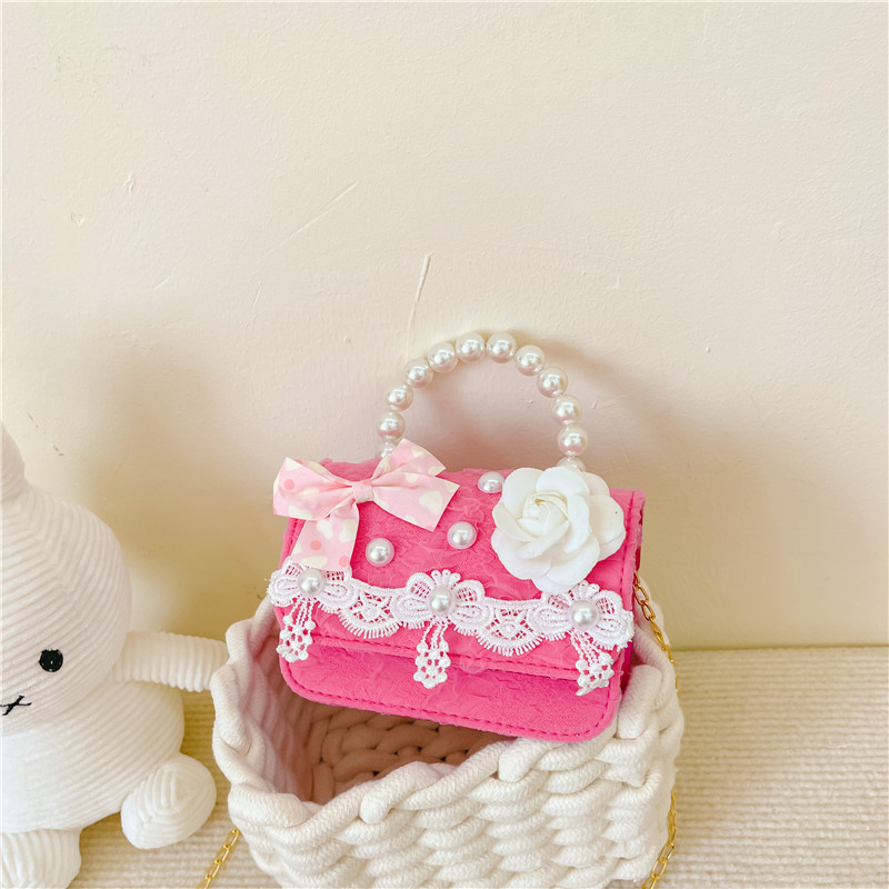 Bolsa para niños bolsa de mensajero de aire exterior 2022 nueva niña moda linda princesa bolsa de hombro pequeña fragancia bolso