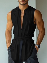 X 11784 Men's V-Neck Lace-Up Vest ���������� ŷ���羳