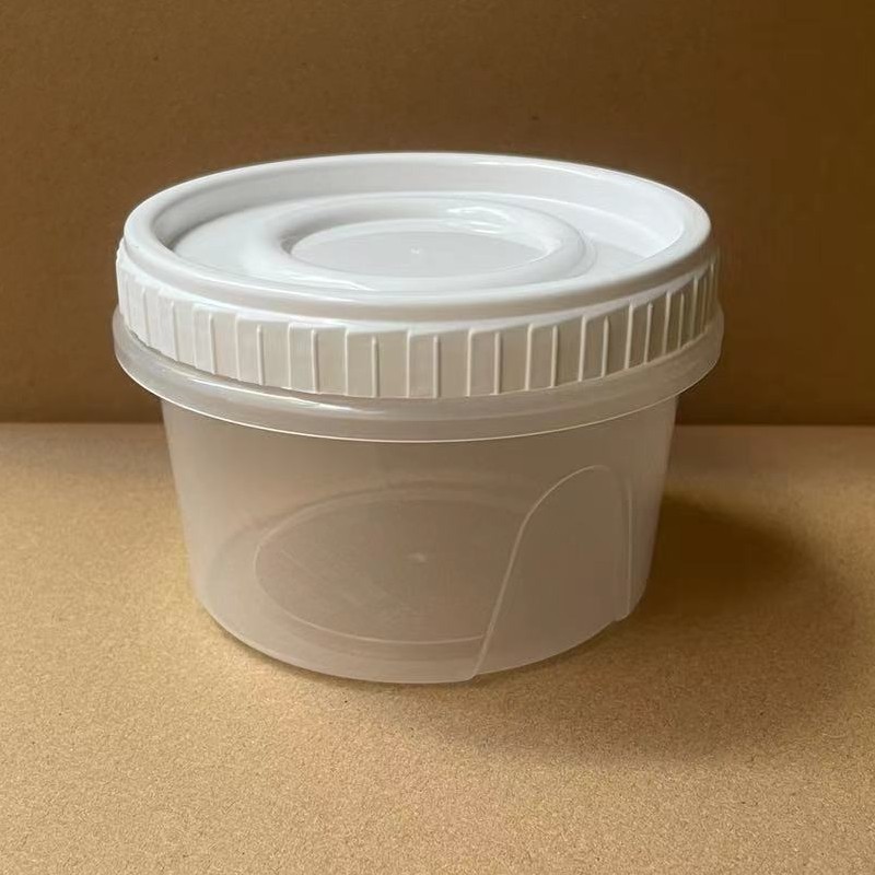 双皮奶一次性打包盒食品级圆形塑料透明加厚密封汤碗汤杯旋转盖|undefined