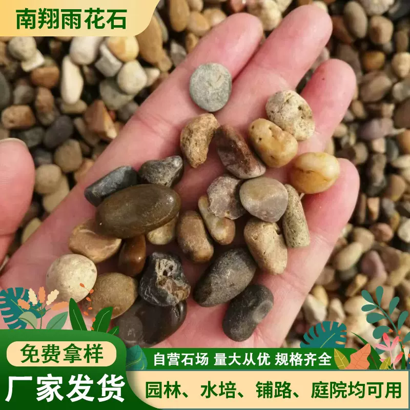 地暖回填豆石 家装高温滤料汗蒸房石头 鱼缸过滤盆栽杂色小石子