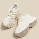 Wenzhou Shoes Running Casual Sports Leather Women's Shoes Autumn 2024 Fashion Thick Sole Inner Height Dad Shoes Women