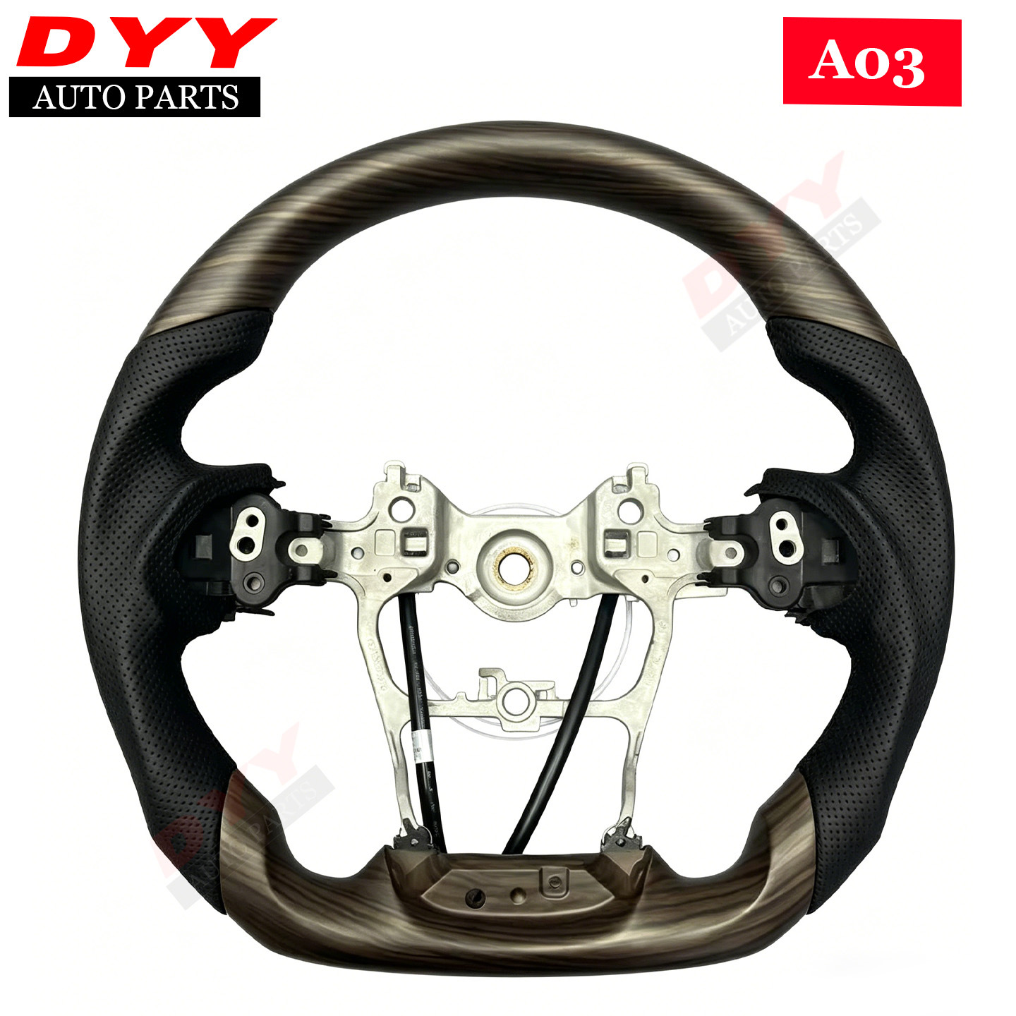 Suitable for Toyota LC300, Alphard 80 series, Hilux, Land Cruiser, Crown, wood grain steering wheel