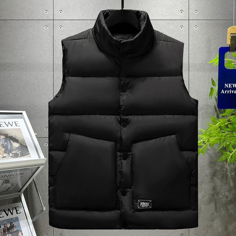 Demi-season vest, trend jacket sleevless, increased thickness