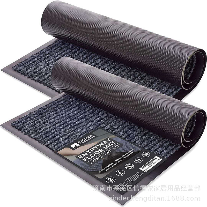Thickened Carpet Door Mats, Dust-Proof and Anti-Slip Mats, Dust-Removing and Water-Absorbing Double-Striped Floor Mats, Dropshipping Supply, Foreign Trade Export Wholesale Thickened Carpet Door Mats, Dust-Proof and Anti-Slip Mats, Dust-Removing and Water-Absorbing Double-Striped Floor Mats, Dropshipping Supply, Foreign Trade Export Wholesale