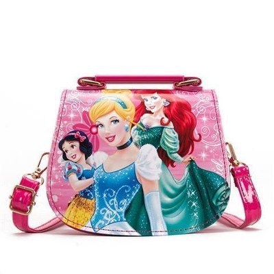 Niños bolsa de hielo princesa bolso de las niñas estilo coreano mochila princesa Elsa lindo hombro bolsa de mensajero al por mayor