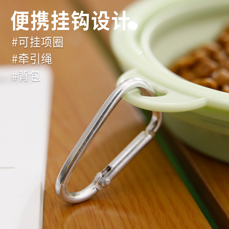 小柴特拍 狗折叠碗狗盆外出便携式狗碗食盆户外喝水碗饮水狗粮盆|undefined