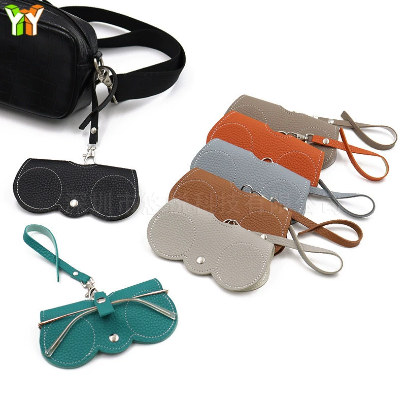 В наличии TikTok такая же кожаная сумка для очков подвесная сумка для хранения солнцезащитных очков креативные портативные очки