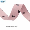 Pink bow*width 2.5cm*1 meter/portion (take multiple copies continuously without cutting, break according to the length of the fabric)